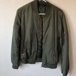 Kendall & Kylie green bomber jacket